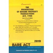 Commercial's The Prohibition of Benami Property Transactions Act, 1988 Bare Act